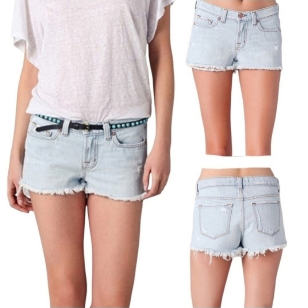J Brand Light Wash Cut Off Shorts Sz 28